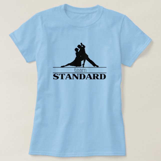 Team Standard Ballroom Dance Silhouette Tee (Design framsida)