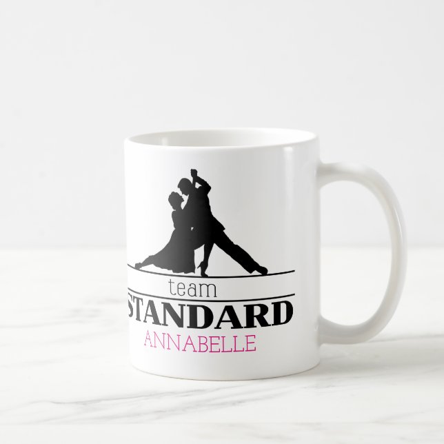 Team Standard Personlig Ballroom Dance Kaffemugg (Höger)