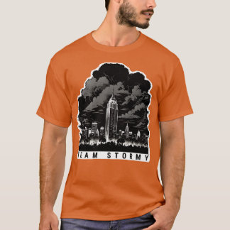 Team Stormy mörk stormade molnen över NYC T Shirt