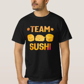 Team Sushi citerar japansk kawaii-mat T Shirt