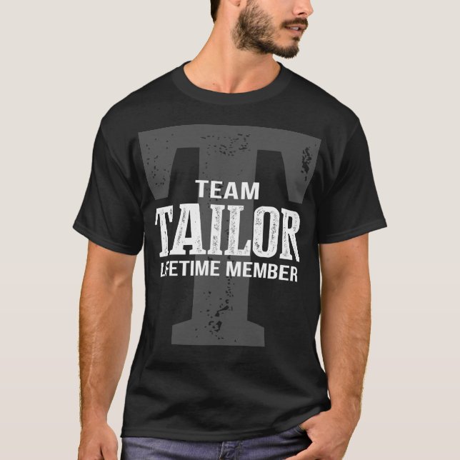 Team TAILOR-livstidsmedlem T Shirt (Framsida)