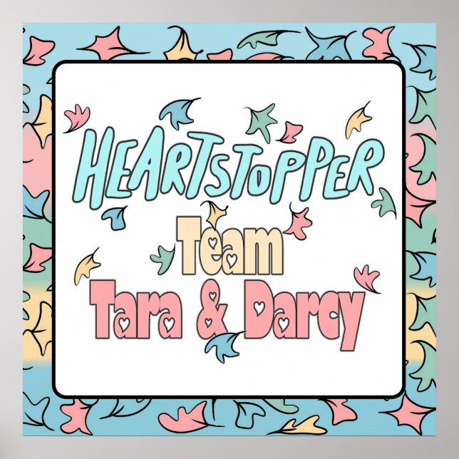 Team Tara och Darcy White Poster (Framsidan)