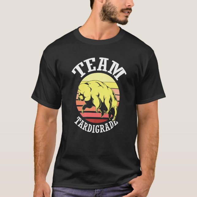 Team Tardigrade Moss Piglet Science Tardigrade T Shirt (Framsida)