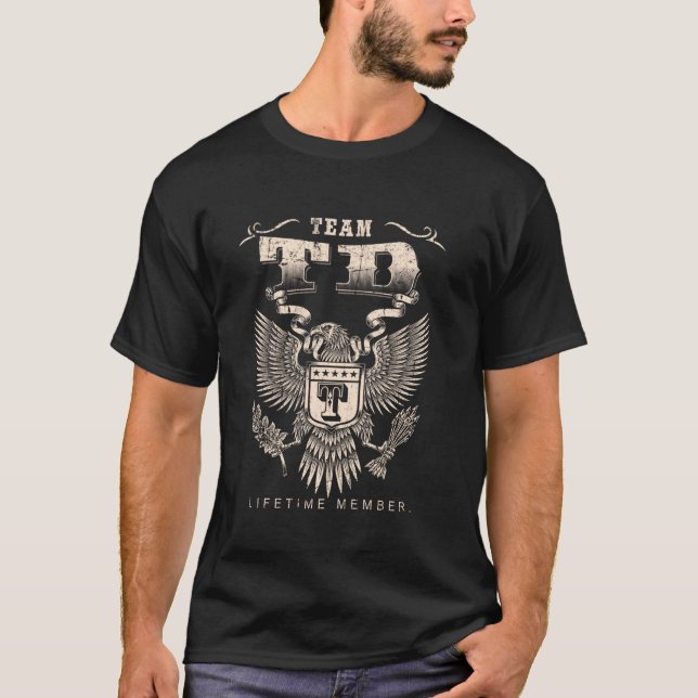 Team Td-livstidsmedlem - Td Namn T Shirt (Framsida)