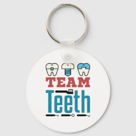 Team Teeth Dental Squad Personal Dentist Hygienist Nyckelring