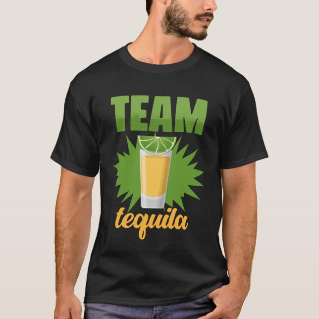 Team Tequila med Grönt Lime Salt Group Costume T Shirt (Framsida)