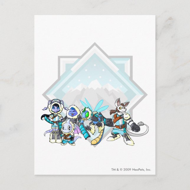 Team Terror Mountain Group Vykort (Framsida)