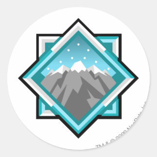 Team Terror Mountain-Logotyp Runt Klistermärke