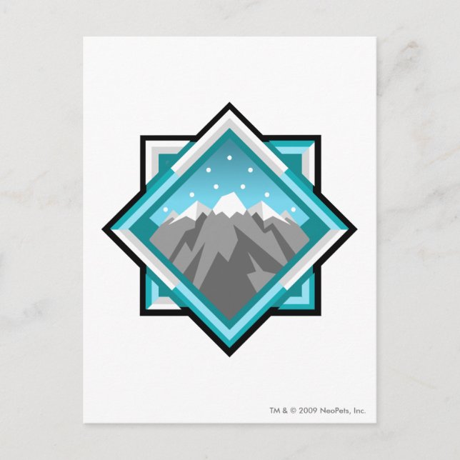 Team Terror Mountain-Logotyp Vykort (Framsida)