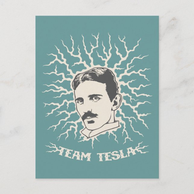 Team Tesla Vykort (Framsida)