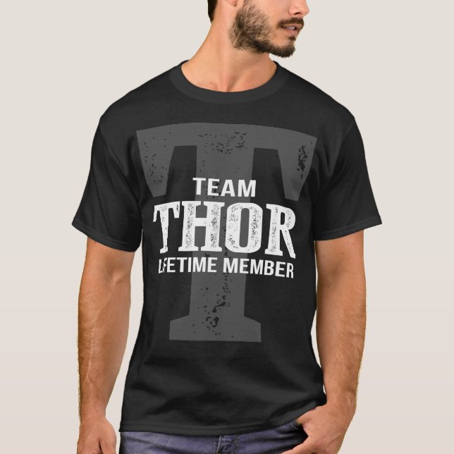 Team THOR-livstidsmedlem T Shirt (Framsida)