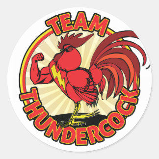 Team Thundercock Sticker Runt Klistermärke