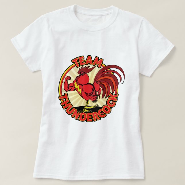 Team Thundercock Tee (Design framsida)