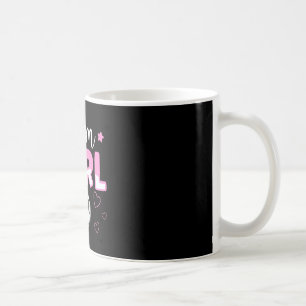 Team Tjej Design För En Fotboll Köns Avslöjande Kaffemugg