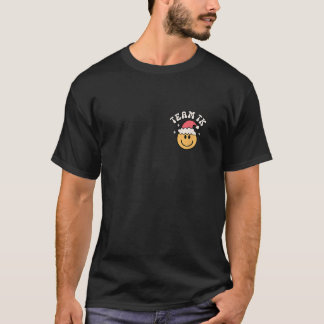 Team TK Teacher Smile Face Christmas Candy Cane Ba T Shirt