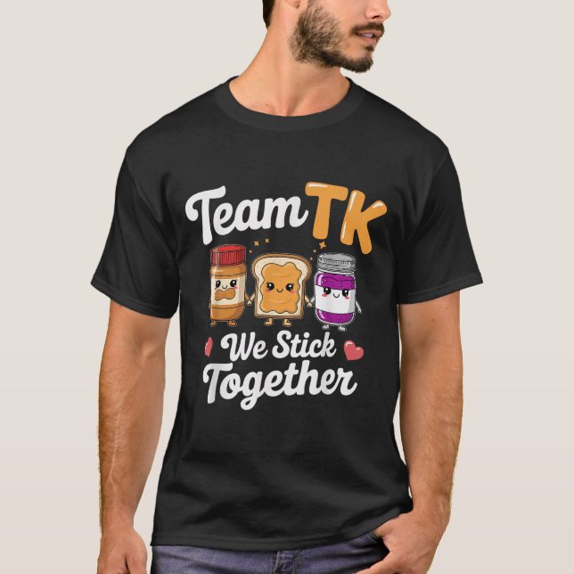Team Tk Teacher Transitional Kindergarten tillbaka T Shirt (Framsida)