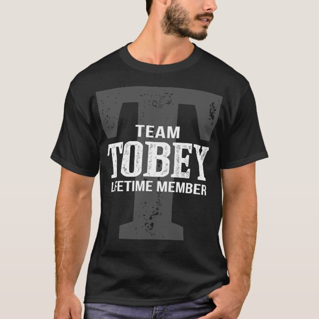 Team TOBEY Livstid Medlem T Shirt (Framsida)