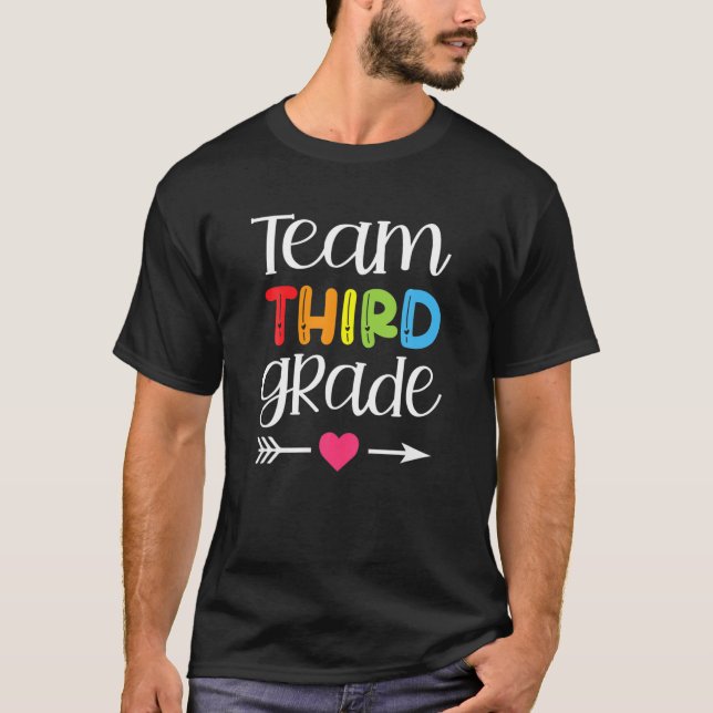 Team Tredje Klass 3RD Klass Back to school Boys Gi T Shirt (Framsida)