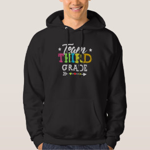 Team Tredje Klass Lärare Student Back to school Hoodie