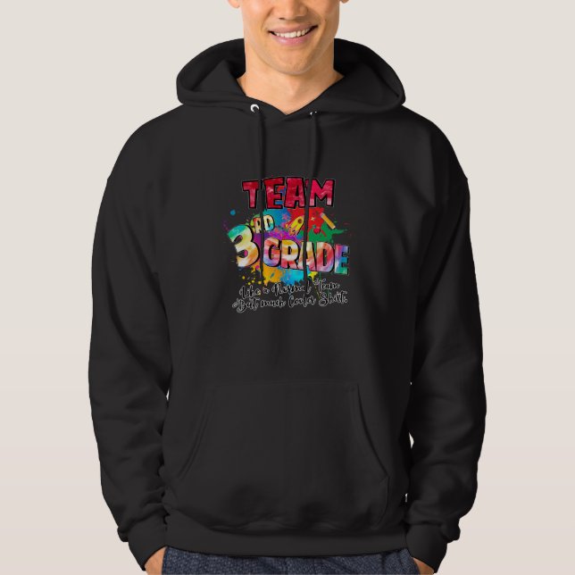 Team Tredje Klass-lärarstud Back to school Stud Hoodie (Framsida)
