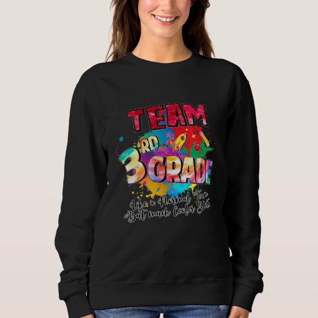 Team Tredje Klass-lärarstud Back to school Stud T Shirt (Framsida)