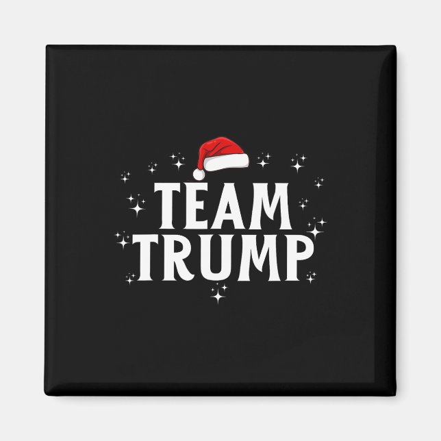 Team Trump Trump Squad Funny Julafton-julklump Magnet (Framsidan)