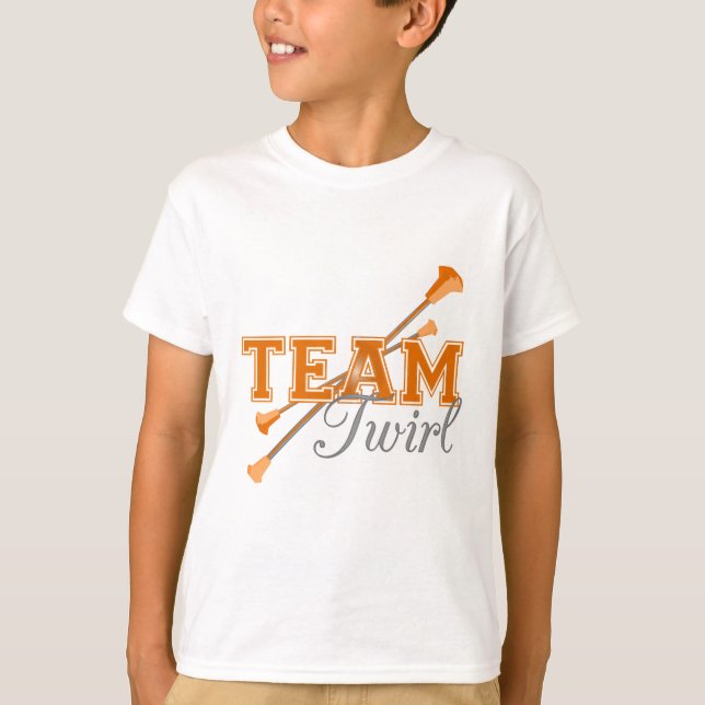 Team Twirl Baton Tee (Framsida)
