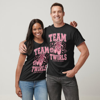 Team Twirls Roligt Team Tjej Köns Avslöjande  T Shirt