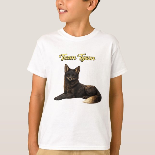 Team Tyson the Fox kids T-shirt (Framsida)