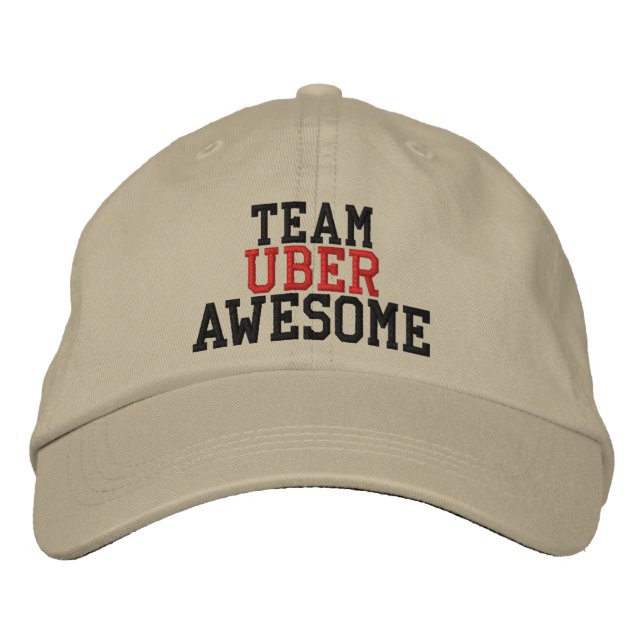 Team Uber fantastisk Broderad Keps (Framsida)