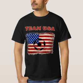 Team USA 2026 Distressed Flag Soccer Game Day T Shirt