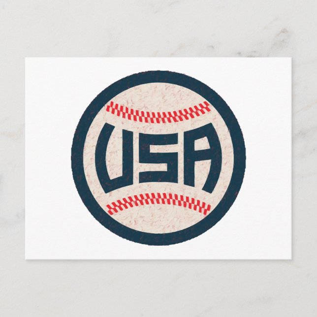 Team USA Baseboll Helg Vykort (Framsida)
