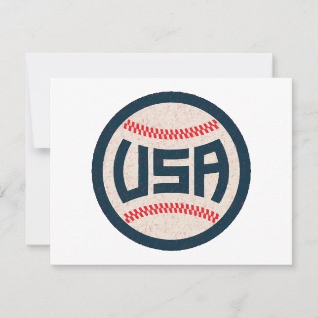 Team USA Baseboll Inbjudningar (Framsida)