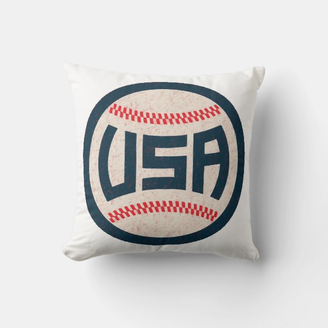 Team USA Baseboll Kudde (Framsida)