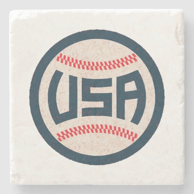 Team USA Baseboll Stenunderlägg (Framsidan)