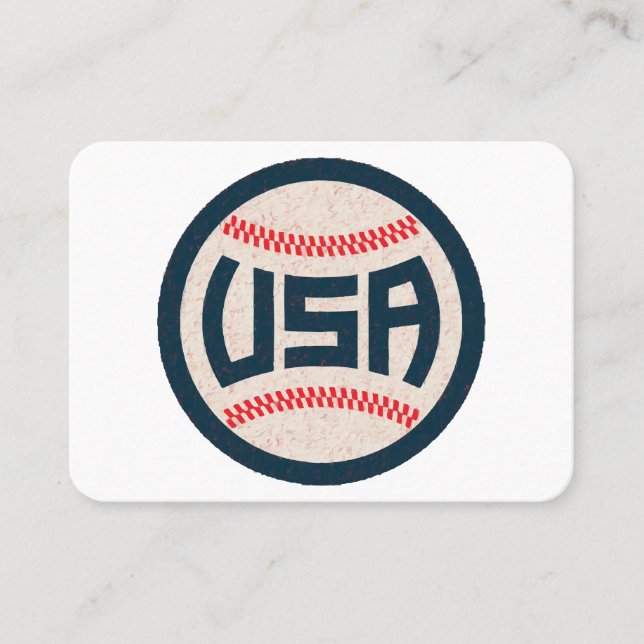 Team USA Baseboll Visitkort (Framsida)