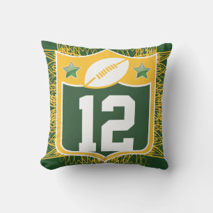 Team USA Sports Grönt Bay Wisconsin Football Kudde