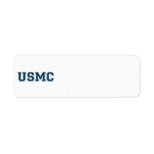 Team USMC Returadress Etikett