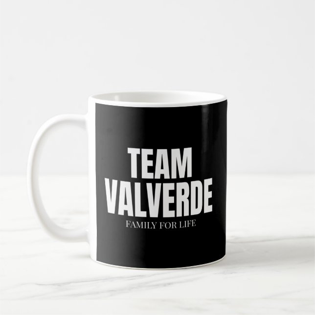 Team Valverde Families Proud-medlem Valverde Famil Kaffemugg (Vänster)