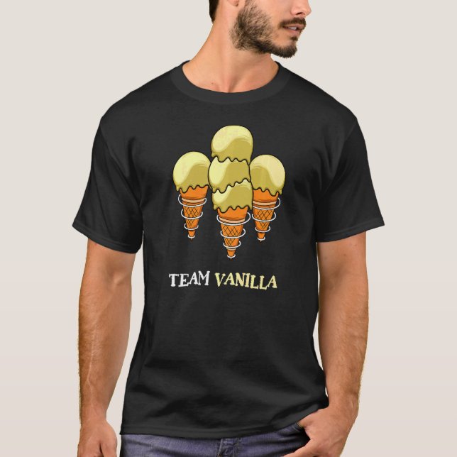 Team Vanilla Ice Cream T Shirt (Framsida)