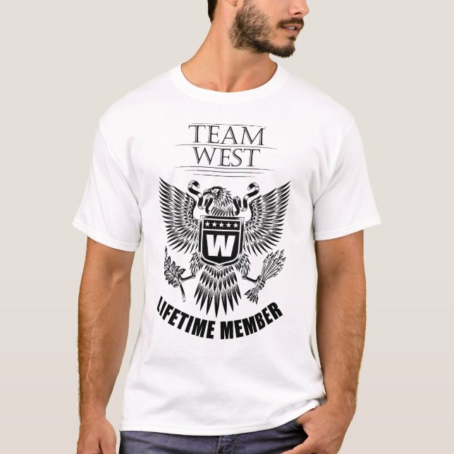 Team Västerns livstidsmedlem T Shirt (Framsida)