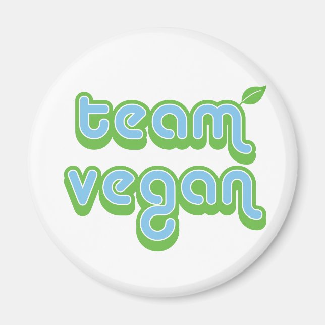 TEAM VEGAN MAGNET (Framsidan)