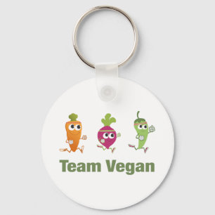 Team Vegan Nyckelring