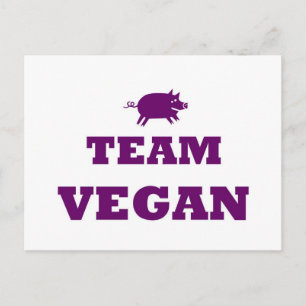 Team Vegan-vykort Vykort