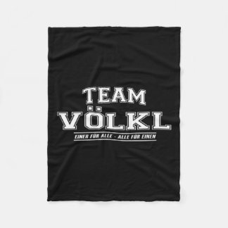 Team Volkman _ Stolt Familj - Efternamn Present Fleecefilt