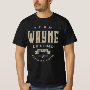 Team Wayne-livstidsmedlem Personlig Namn T Shirt