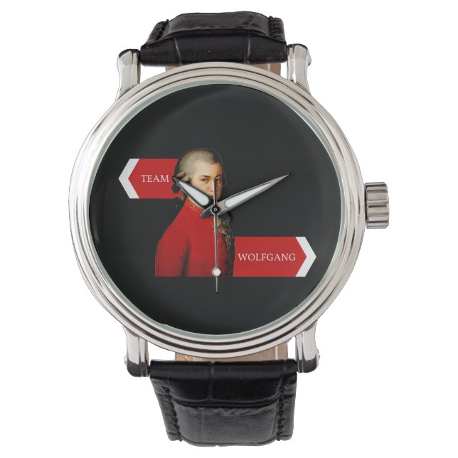 Team Wolfgang. Wolfgang Amadeus Mozart fläkt Armbandsur (Framsida)