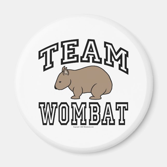 Team Wombat Magnet (Framsidan)