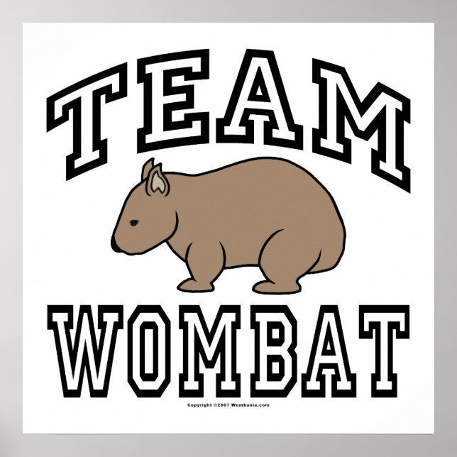 Team Wombat Poster (Framsidan)