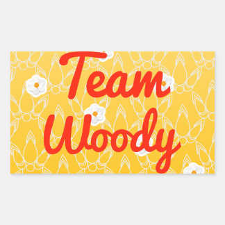 Team Woody Rektangulärt Klistermärke